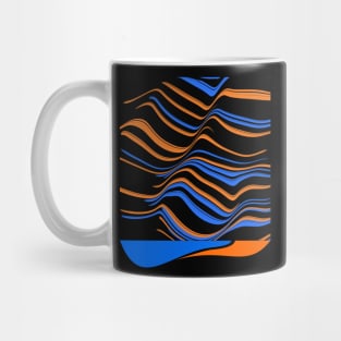 Orange and blue Mug